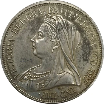 1893 Birleşik Krallık 5 Pound Victoria 3rd Hatıra Hediye Eski Metal Kaplama Gümüş Pirinç bakır Altın Sikke Hediye Koleksiyon Paraları