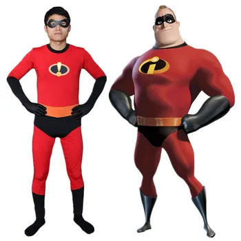 Disney Incredibles Cosplay Kostüm Çocuklar Yetişkin Unisex Zentai Kıyafetler Tulum Bodysuit Catsuit