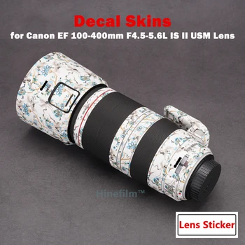 EF100 - 400 II Lens Premium çıkartma kaplama Canon EF 100-400mm f/4.5-5.6 L IS II USM Lens Anti-scratch Kapak streç film Sticker