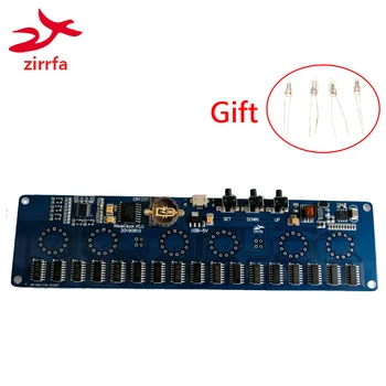 zirrfa 5V Elektronik DIY kiti in14 Nixie Tüp dijital LED saat hediye devre kiti PCBA, Hayır tüpler